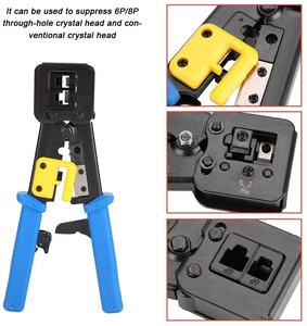 เครื่องมือเข้าหัวสายเคเบิลเครือข่าย <span class=keywords><strong>MCO</strong></span> RJ45/RJ12 Cat5/Cat6 8P8C รองรับ TCP พร้อมที่ปอกสายและที่หนีบอเนกประสงค์สำหรับ FTTH - Product Image 2