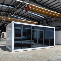 Maison Conteneur Préfabriquée 12m Z-Pliable Minuscule Design Industriel Structure en Acier Pack Plat Immeuble de Bureaux à Vendre Louer