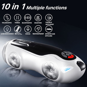 Masturbador Masculino Bluetooth Super Racing Plane, Totalmente Automático, 9 Velocidades <span class=keywords><strong>de</strong></span> Vibración, Calefacción, Impermeable, Sensación Real al Tacto - Product Image 2