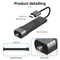 Nouvel arrivage USA ATSC Set Top Box Android 11 4K Apps Download TV Tuner ATSC3.0 TV Dongle