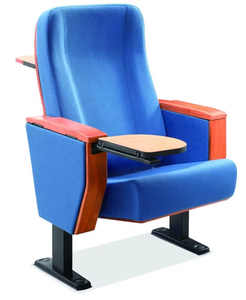 Contreplaqué de <span class=keywords><strong>prix</strong></span> direct d'usine XJ-229 pliant les chaises durables d'auditorium d'église de théâtre avec la table pliante - Product Image 1