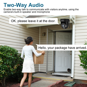 JideTech 8MP 5X Zoom PTZ kamera Wifi desteklenen otomatik izleme insan algılama açık ev kullanımı iki yönlü ses kamera - Product Image 2