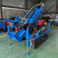 Foreuse rotative sur chenilles portable STGF de Chine, à moteur diesel, pour forage DTH de 40 m de profondeur, avec moteur, boîte de vitesses et pompe