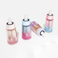 Flacon compte-gouttes personnalisé de 30 ml en verre dégradé pour sérum, emballage de soins de la peau avec pipette pour sérum visage