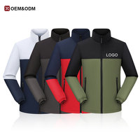 Vestes à col montant personnalisées, vêtements de travail d'hiver, vêtements d'entreprise, vêtements de sport de plein air, veste en laine coupe-vent pour hommes