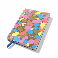 Carnet à spirale personnalisé pour étudiants, fabrication de carnets de bureau avec estampage argenté sur mesure
