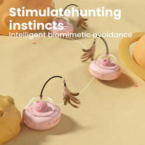 Intelligentes Interaktives Katzenspielzeug mit Bewegungsaktiviertem Laser-Feder-Design aus ABS-Material zur Unterhaltung - Product Image 5