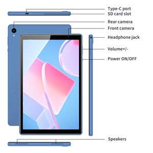 Máy tính bảng Veidoo A333 10 inch, Android 15, 5G WiFi, <span class=keywords><strong>camera</strong></span> 2MP-5MP, nhận diện khuôn mặt, chế độ bảo vệ mắt, RAM 3GB, ROM 64GB, mới - Product Image 6