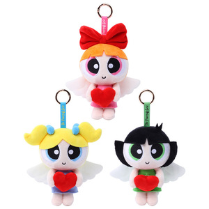 2026 Flying Girl Police Pendant 8-15cm Catch Baby Machine Plush Cotton Keychain Kawaii Children's Birthday Gift - Product Image 1