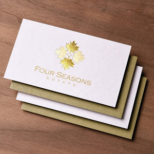 Tùy Chỉnh In Ấn Sang Trọng Màu Đen Giấy Tên Thẻ Vàng Cạnh Sáng Tạo Lá Vàng Thẻ Kinh Doanh - Product Image 1