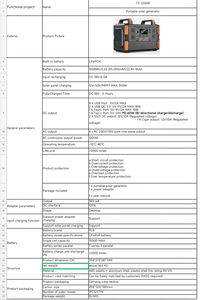 Centrale électrique portable 1000W 1200W 2400W 3000W centrale <span class=keywords><strong>solaire</strong></span> avec panneau batterie Lithium Lifepo4 centrale électrique portable - Product Image 6