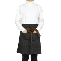 Tablier en jean sans manches de haute qualité pour l'exportation en Europe, 100 % coton, matière douce et saine, bleu et noir