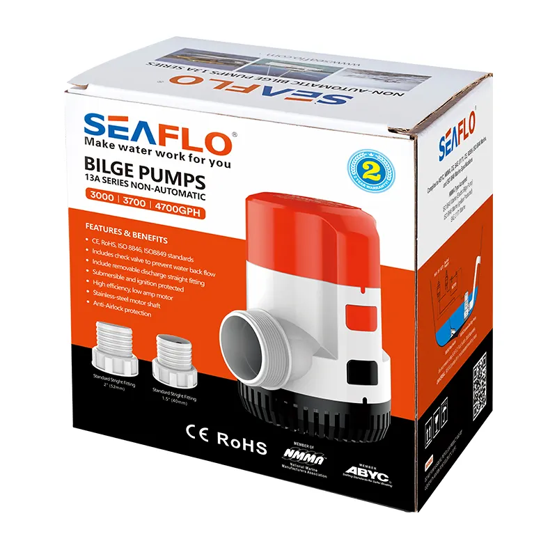 SEAFLO Pompa Air 12V DC, Pompa Air Tenaga Surya, Pompa Sumur Dalam, Irigasi Pertanian, Pompa Air Celup 12V DC