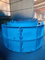 Machine de moulage de tuyaux de drainage souterrain en béton manuelle, diamètre 1200-2000 mm, 1 ensemble/5-10 min, 110 kW