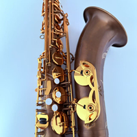 Professional H85 Brass Tenor Saxophone Eb Rolled Tone Hole High Quality Wind Instrument