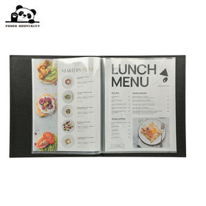 Porta Menús Personalizados con Logotipo para Bares y Restaurantes, Carpeta para Menús A4, Protector de Menús de Piel Sintética - Product Image 1
