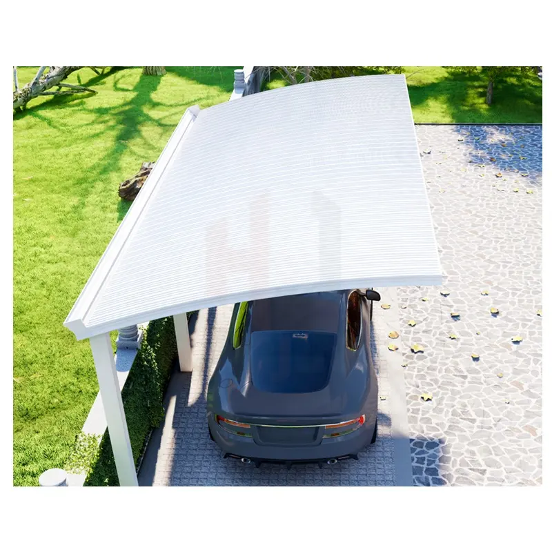 Außenfahrzeugschuppen-Sonnensegel Werkspreis isolierte Aluminiumfliesen-Dach-Schutz Vordach Aluminiumgarage