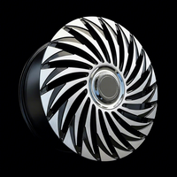 Jantes forgées sur mesure à lame rotative 16 17 18 19 20 22 23 pouces 5x114.3 5x120 5x127 5x130 6x135 6X139.7 pour véhicules électriques