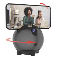 Stabilisateur de téléphone à suivi de visage à deux axes AI Gimbal en plastique intelligent avec reconnaissance automatique des gestes de la main pour caméra Selfie