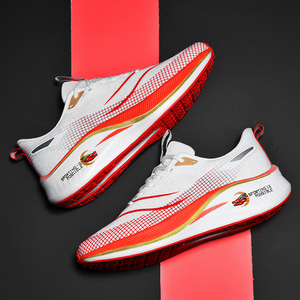 Chaussures de sport élégantes pour hommes, à lacets, pour la marche et la course, confortables, antidérapantes, résistantes à l'usure, respirantes, en cuir, pour le sport et les loisirs - Product Image 6