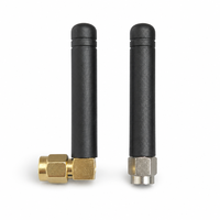 Antenne WiFi pliable à 90 degrés, double bande 2.4-2.5GHz, 2.5dBi, gain élevé, SMA mâle RP-SMA mâle pour routeur, adaptateur sans fil pour PC