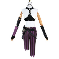 Kostum Cosplay Anime LOL Jinx, Kostum Karnaval Halloween, Pakaian Pertunjukan Panggung Wanita, Seragam Pesta Arcane, Kostum Cosplay