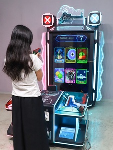 Jeu de tir vidéo à monnayeur personnalisé, avec simulation de fusil de sniper à double tir, fonction de numérisation de code et effets de vie et de mort, en plastique - Product Image 3