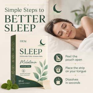Oral Dissolving Improve Sleep Melatonin Strips Dissolves Quickly Oral Films - Product Image 2