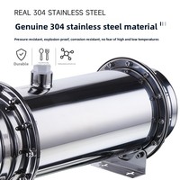 Meiquan – Vente directe usine – Purificateur d'eau central en acier inoxydable brossé et enduit d'huile – Filtration de première étape – Ultrafiltration haute performance