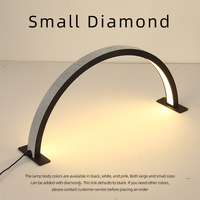 Lampe de table de manucure LED en demi-lune OEM/ODM avec prise UE AU pour extension de cils, lampe de table de tatouage et de beauté.