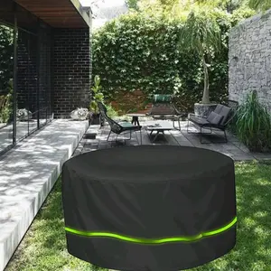 High Class Real Factory Outdoor Direct Sales Furniture Cover Dust-proof Waterproof Cylindrical Table Cover With Reflective Strip