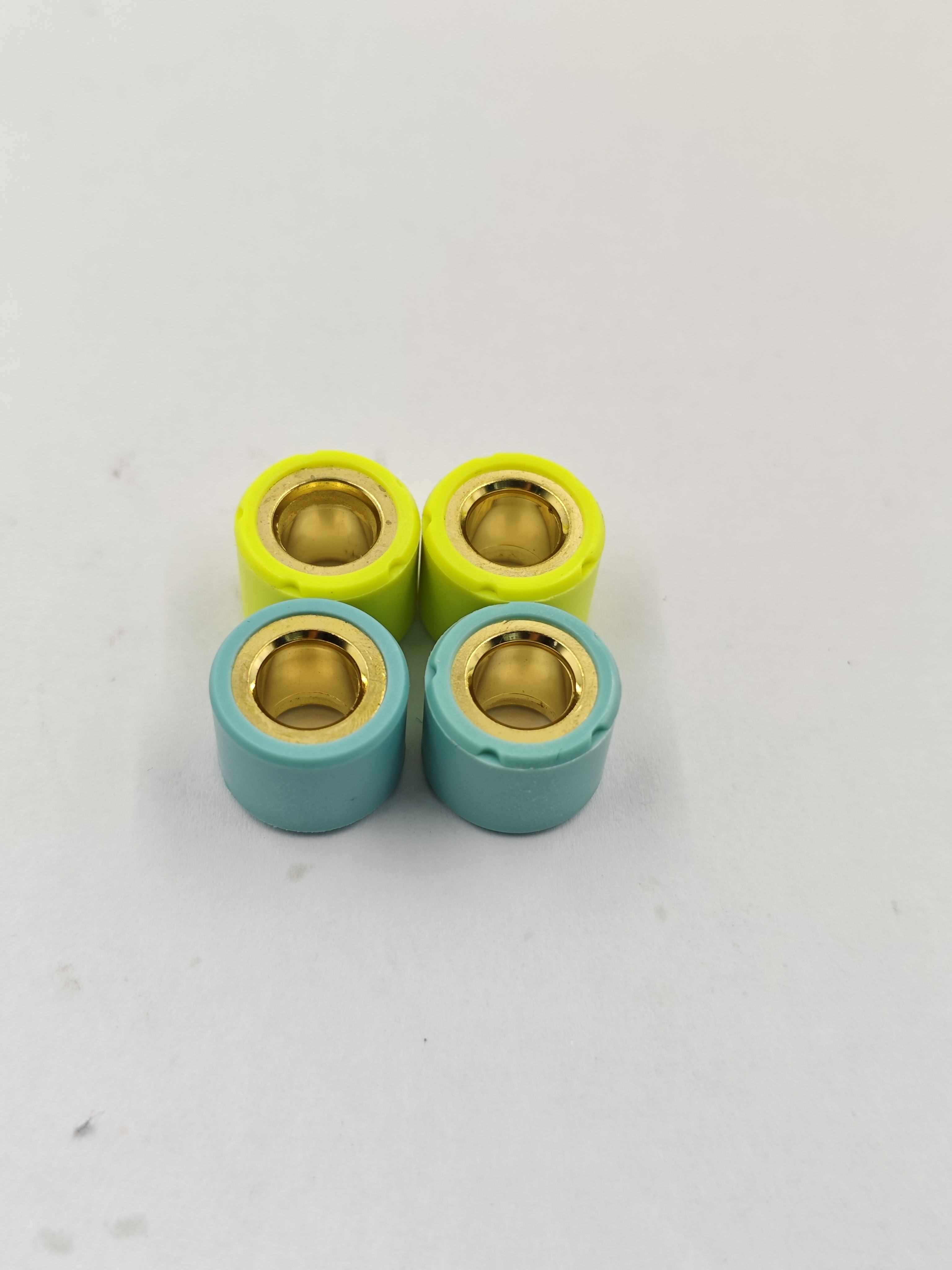 Lake blue and Fruit green