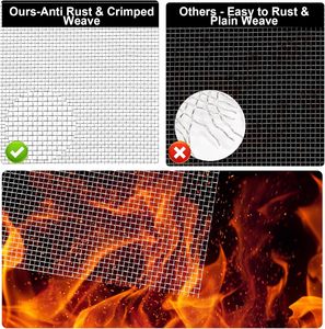 Grillage métallique noir pour la protection contre les rongeurs et les insectes, pour les couvercles de <span class=keywords><strong>brique</strong></span> d'<span class=keywords><strong>a</strong></span>ération de la maison, de la cuisine et du jardin - Product Image 5