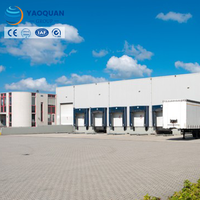 Centre de distribution logistique avec entrepôt frigorifique à structure en acier préfabriqué et système de rayonnage sur mezzanine