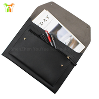 Housse pour ordinateur portable en cuir PU durable, pochette de transport pour documents professionnels, idéale pour le travail, les voyages, la maison, l'école et le bureau
