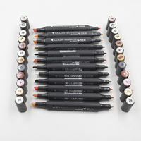 STA Durabilité Marqueur Permanent Pointe Fine Peinture Professionnelle Marqueurs D'alcool Aquarelle Double Pointe Pinceau Art Croquis Marqueur