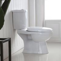 WC à deux pièces en céramique pour salle de bain, petit siphon en S, prix de gros bon marché, Chaozhou Kenya Hotel Porcelain