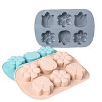 Moule à gâteau en silicone pour muffins et gelée de chocolat, antiadhésif, réutilisable, compatible lave-vaisselle et four