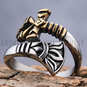 Anillos Ajustables <span class=keywords><strong>de</strong></span> Acero Inoxidable con Ojos <span class=keywords><strong>de</strong></span> Ra <span class=keywords><strong>Horus</strong></span> Ankh Cruzados <span class=keywords><strong>del</strong></span> Antiguo Egipto, Chapados en Oro <span class=keywords><strong>de</strong></span> 18K, Estilo Retro para Hombres y Mujeres - Product Image 3