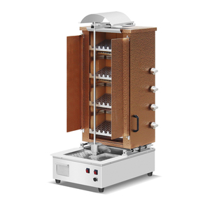 Máquina de Shawarma de <span class=keywords><strong>Gas</strong></span> con Piedra Volcánica, 4 Quemadores, Color Dorado, <span class=keywords><strong>para</strong></span> Doner Kebab de Pollo Turco y <span class=keywords><strong>Carne</strong></span> Congelada, con Rotación y Parrilla <span class=keywords><strong>para</strong></span> Encimera - Product Image 1