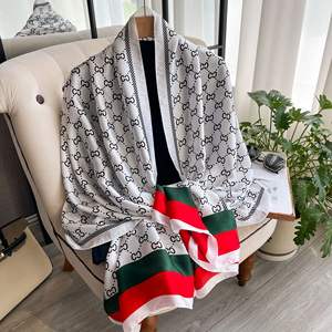 180X90CM新着ロングラージヘッドラップ花柄プリントショールレディースポリエステルイスラム教徒のヒジャブシルクフィーリングスカーフ - Product Image 2