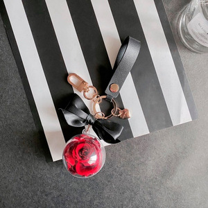 Llaveros Creativos con <span class=keywords><strong>Rosa</strong></span> Preservada, Colgante <span class=keywords><strong>de</strong></span> Flor Eterna, Regalo para Bolso, Bolso <span class=keywords><strong>de</strong></span> Mano o Mochila - Product Image 5