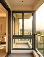 Ventana Corredera Moderna de Aleación de Aluminio YATTON con Certificación CE, Sistema de Seis Rieles Horizontales de Acero Inoxidable, Resistente al Viento, para Cocina y Escuela