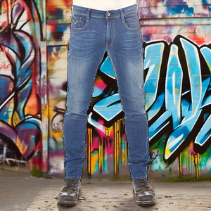 Jeans de Mezclilla de Algodón para Hombre, Corte Recto, Cintura Baja, Estilo Y2K, Lavado Claro, Ajuste Regular, Resistentes al Viento, para Primavera - Product Image 2