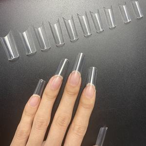 Unids/bolsa XL cuadrada francesa, 30-31mm, <span class=keywords><strong>Ballet</strong></span> de uñas adecuado para salón profesional o bricolaje, puntas de uñas cuadradas francesas cortas, 500 - Product Image 2