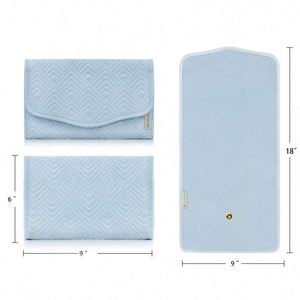 BSCI factory Quilted material <b>Travel</b> <b>Jewellery</b> Organiser <b>Roll</b> Foldable Jewelry bag - Product Image 5
