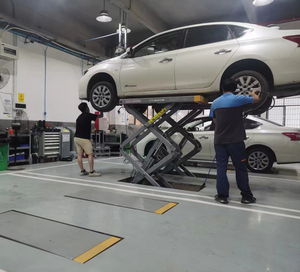 Sollevatore Auto Idraulico Interrato da 4000kg con Design a Forbice Certificato CE - Product Image 3