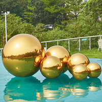 PVC grand ballon brillant événements géants mariage décoration gonflable flottant sphère gonflable boules de miroir pour la fête