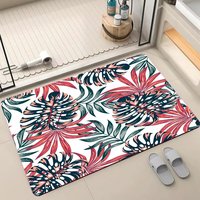 Vente en gros pas cher fabriqué à la machine tapis de boue diatomée fleur paillasson et tapis de bain pour salle de bain