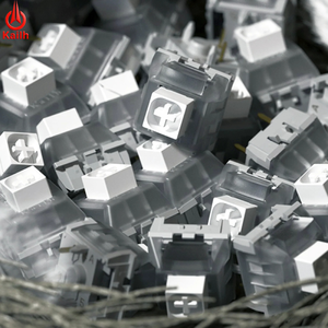 Interrupteurs mécaniques Kailh BOX White Switches, interrupteurs de <span class=keywords><strong>clavier</strong></span>, clics tactiles, étanches IP56 avec guide de lumière pour claviers de jeu RGB - Product Image 5